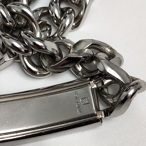 Distinctive Vintage Speidel Men's Women's Unisex ID Bracelet with engraving - Picture 5 of 7